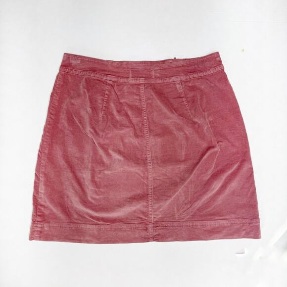 MADEWELL Pink Velvet Mini Skirt - Picture 2 of 3